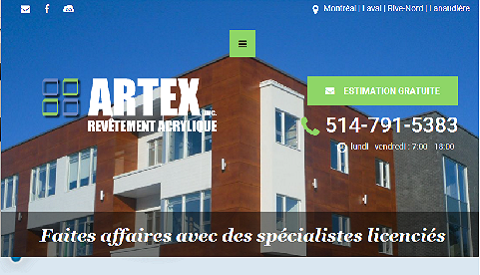 REVÊTEMENT ACRYLIQUE ARTEX 9276-2970 QUÉBEC INC